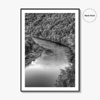 Delaware River Black and White Fine Art Photo Print, Hawk's Nest New York Poster