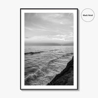 Carlsbad Black and White Fine Art Photo Print, San Diego California Poster
