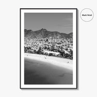Laginha Black and White Fine Art Photo Print, Mindelo Sao Vicente Cape Verde Poster
