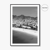 Laginha Black and White Fine Art Photo Print, Mindelo Sao Vicente Cape Verde Poster