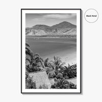 Great Barrier Reef Black and White Fine Art Photo Print, Port Douglas Poster