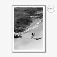 Bali Black and White Fine Art Photo Print, Indonesia Surf Beach Wall Decor Poster