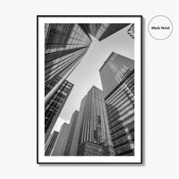 Manhattan Black and White Fine Art Photo Print, New York City Skylin Poster