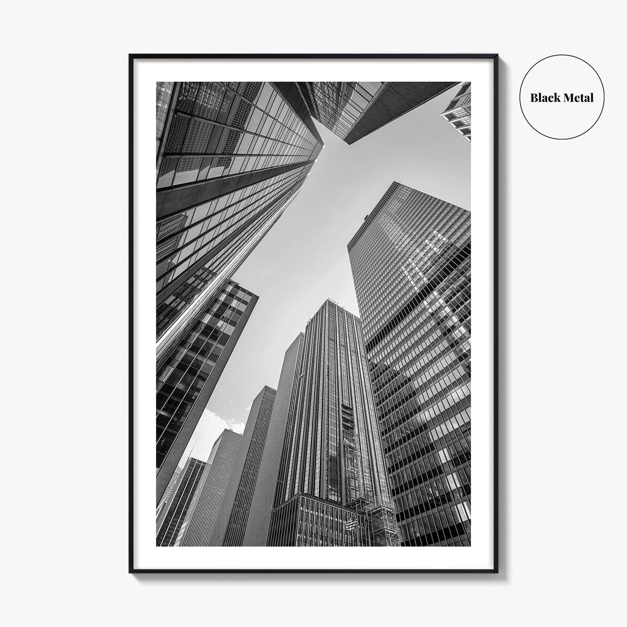 Manhattan Black and White Fine Art Photo Print, New York City Skylin Poster
