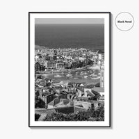 St Ives Black and White Fine Art Photo Print, Cornwall England Poster, Harbour
