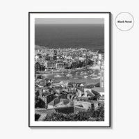 St Ives Black and White Fine Art Photo Print, Cornwall England Poster, Harbour