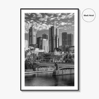 Melbourne Black and White Fine Art Photo Print, Victoria Australia Wall Poster