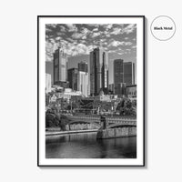 Melbourne Black and White Fine Art Photo Print, Victoria Australia Wall Poster
