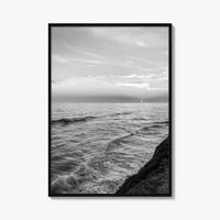 Carlsbad Black and White Fine Art Photo Print, San Diego California Poster