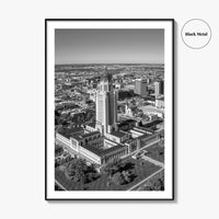 Lincoln Black and White Fine Art Photo Print, Nebraska USA Poster