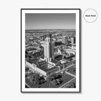 Lincoln Black and White Fine Art Photo Print, Nebraska USA Poster