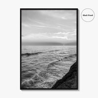 Carlsbad Black and White Fine Art Photo Print, San Diego California Poster