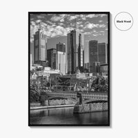 Melbourne Black and White Fine Art Photo Print, Victoria Australia Wall Poster