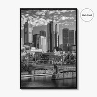 Melbourne Black and White Fine Art Photo Print, Victoria Australia Wall Poster