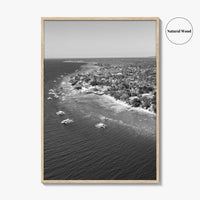 Cebu Island Black and White Fine Art Photo Print, Moalboal Boats Reef Philippines Poster