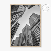 Manhattan Black and White Fine Art Photo Print, New York City Skylin Poster