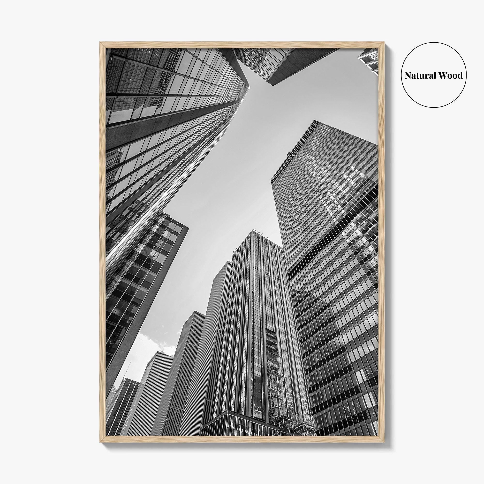 Manhattan Black and White Fine Art Photo Print, New York City Skylin Poster