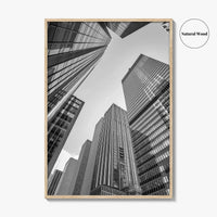 Manhattan Black and White Fine Art Photo Print, New York City Skylin Poster