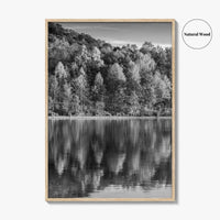 Maryland Black and White Fine Art Photo Print, Lake Habeeb, Rocky Gap State Park