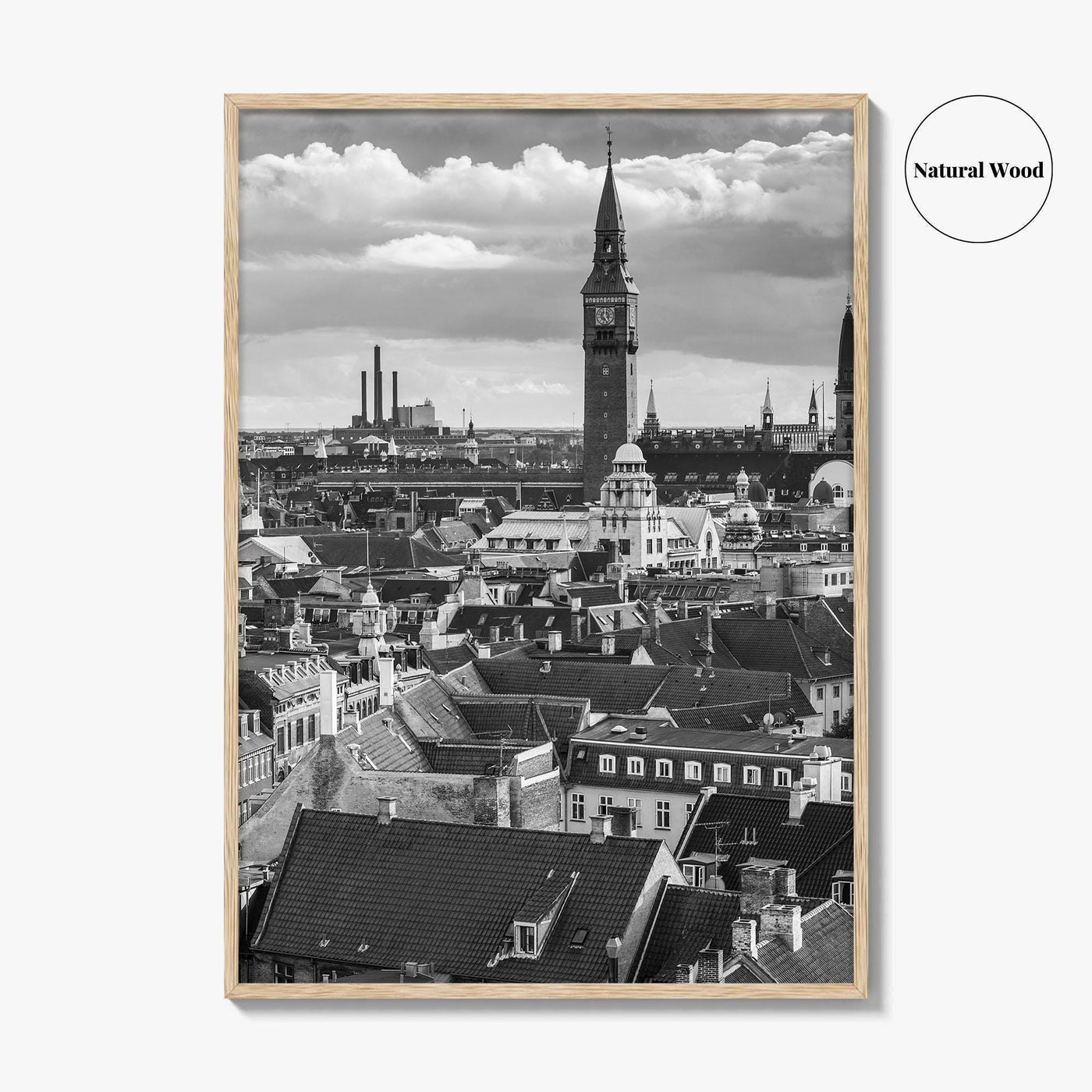 Copenhagen Black and White Fine Art Photo Print, Denmark, København Poster