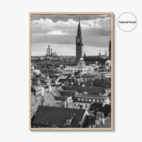 Copenhagen Black and White Fine Art Photo Print, Denmark, København Poster