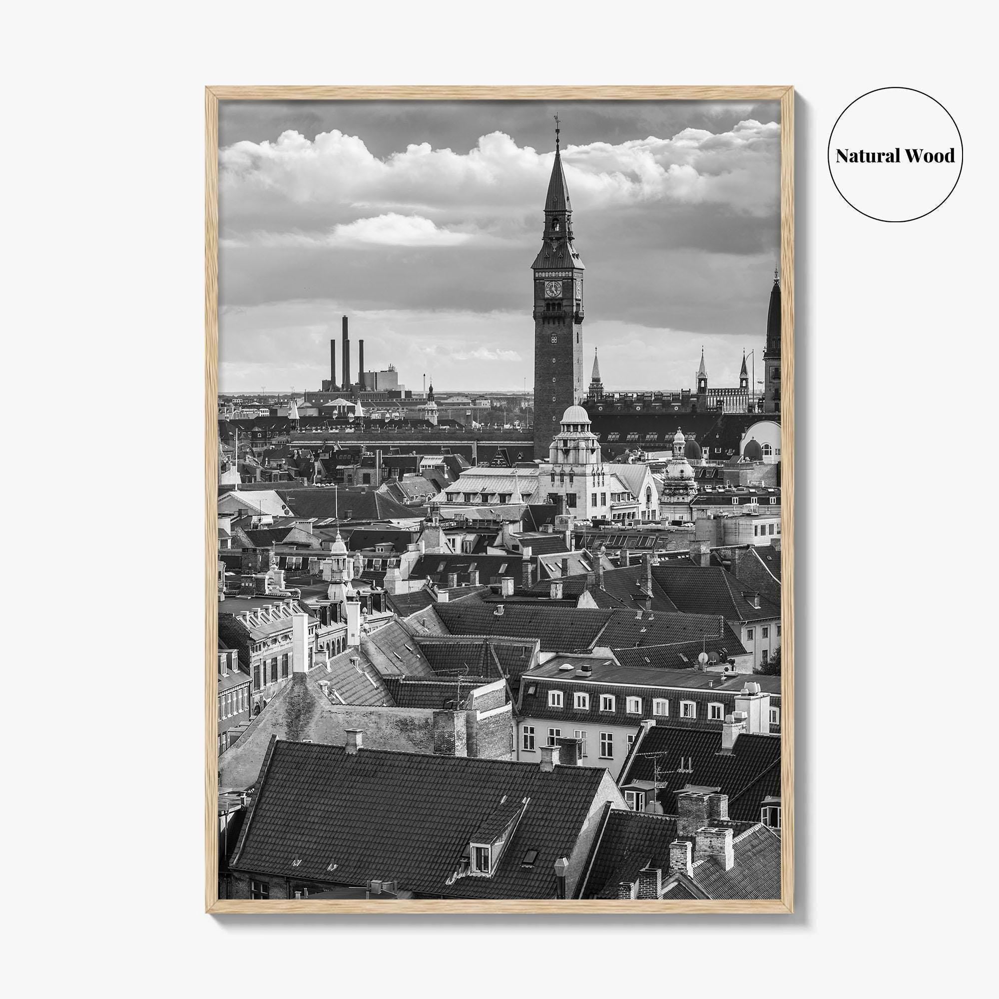 Copenhagen Black and White Fine Art Photo Print, Denmark, København Poster