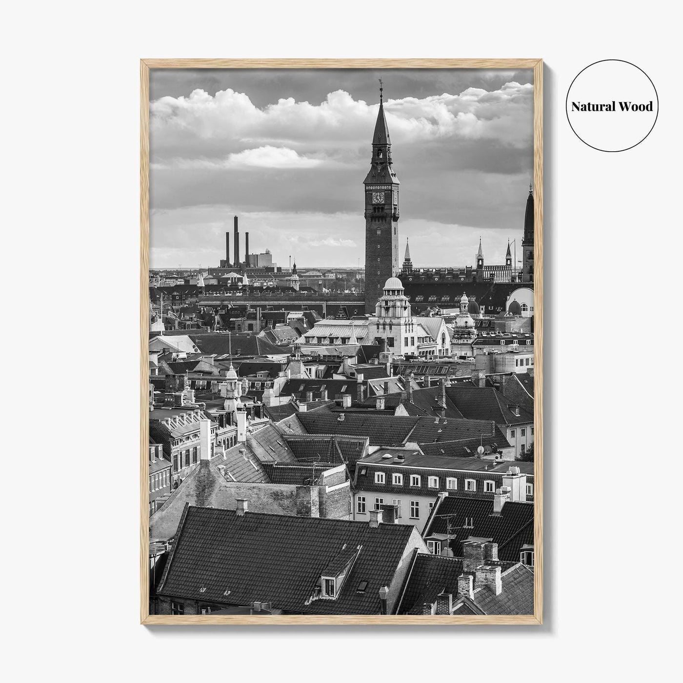 Copenhagen Black and White Fine Art Photo Print, Denmark, København Poster