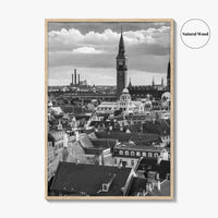 Copenhagen Black and White Fine Art Photo Print, Denmark, København Poster