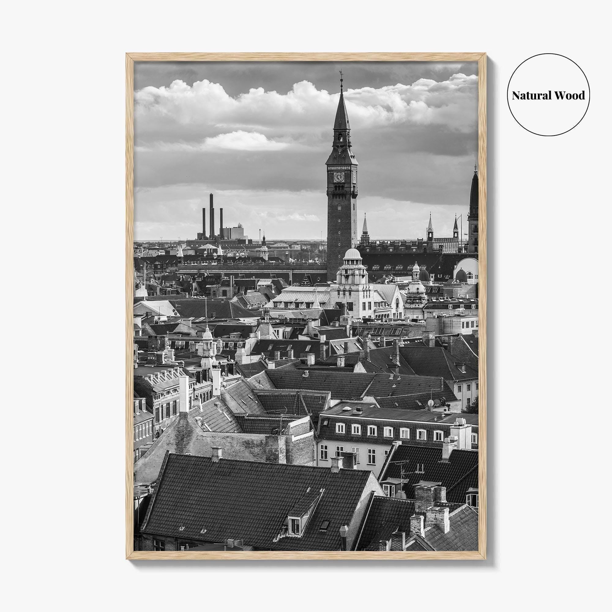 Copenhagen Black and White Fine Art Photo Print, Denmark, København Poster