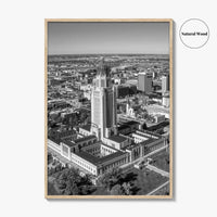 Lincoln Black and White Fine Art Photo Print, Nebraska USA Poster