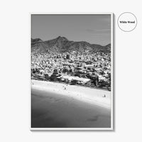 Laginha Black and White Fine Art Photo Print, Mindelo Sao Vicente Cape Verde Poster