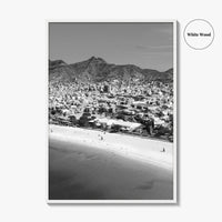 Laginha Black and White Fine Art Photo Print, Mindelo Sao Vicente Cape Verde Poster