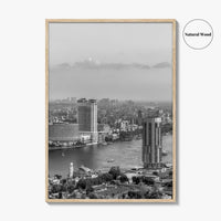Cairo Black and White Fine Art Photo Print, Nile River, Egypt Wall Art