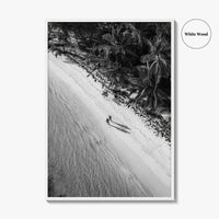 Dominican Republic Black and White Fine Art Photo Print, Caribbean Beach Poster
