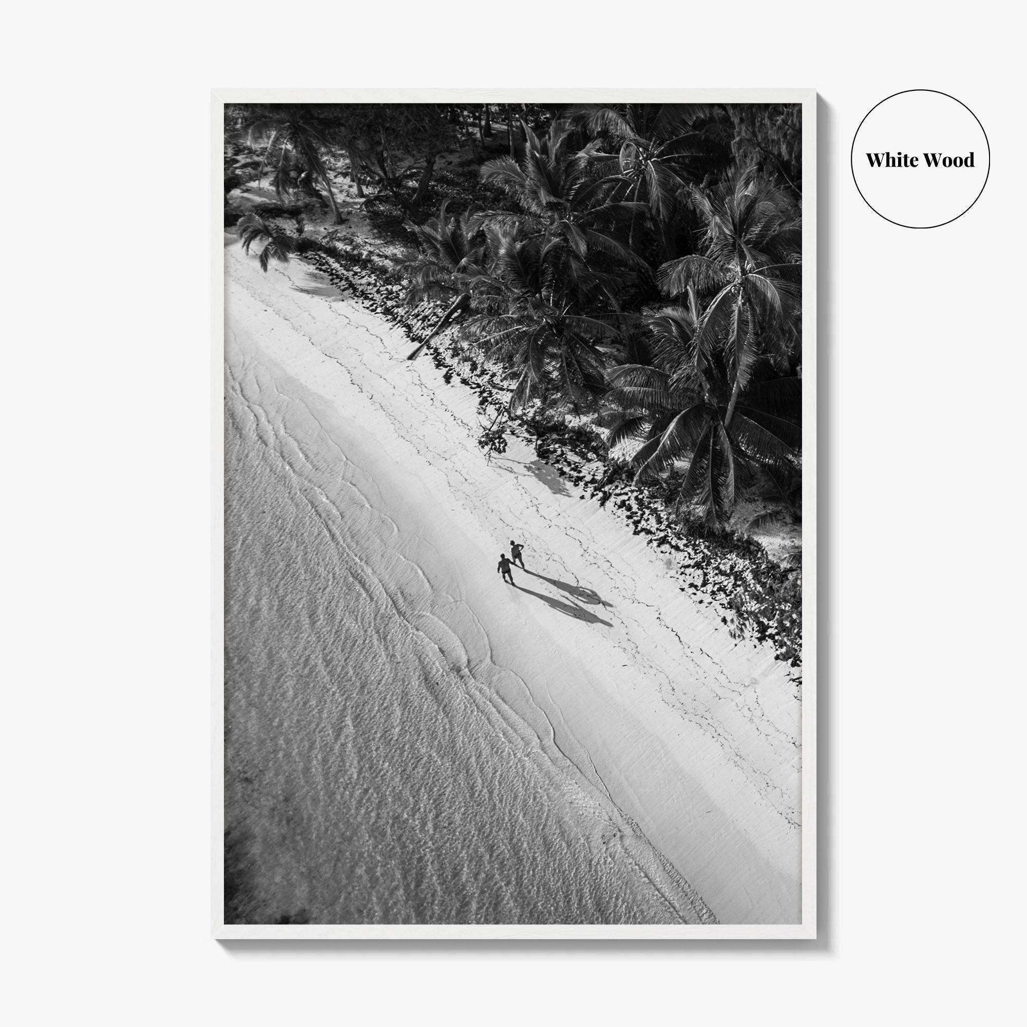 Dominican Republic Black and White Fine Art Photo Print, Caribbean Beach Poster
