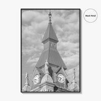 Buffalo Black and White Fine Art Photo Print, Clock Tower, New York, USA Poster