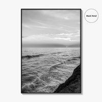 Carlsbad Black and White Fine Art Photo Print, San Diego California Poster