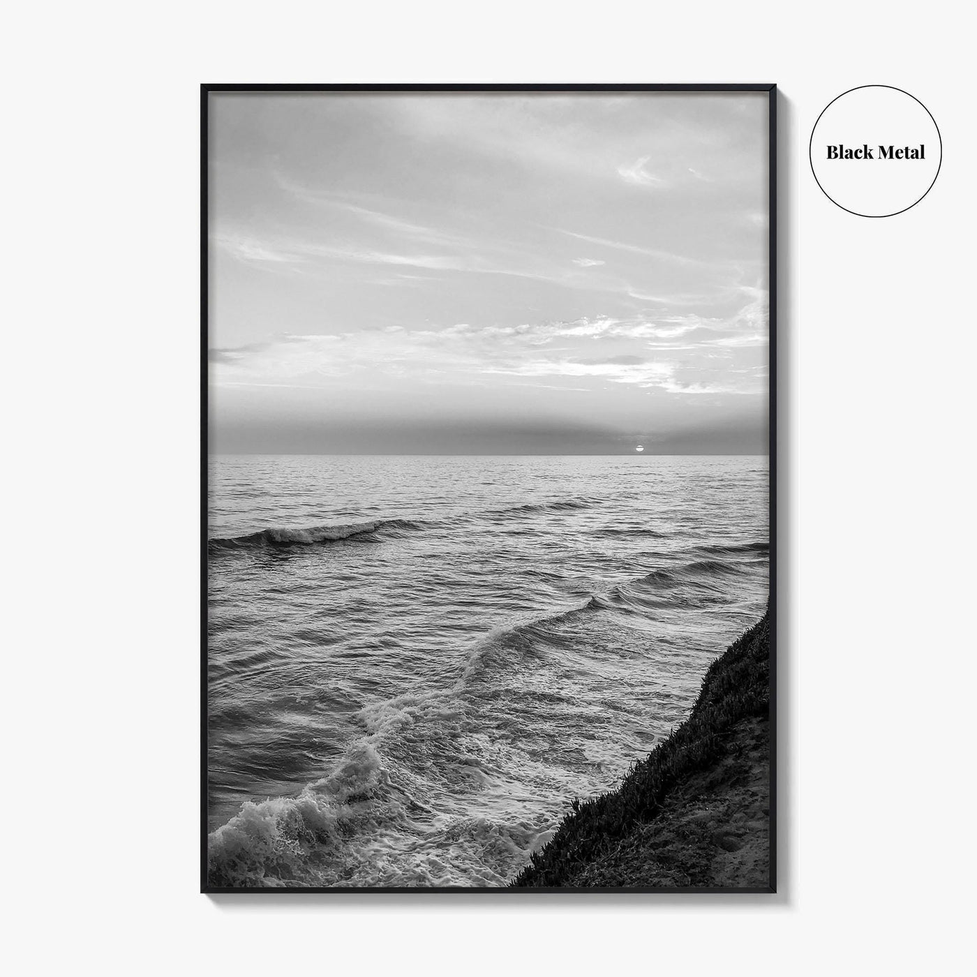 Carlsbad Black and White Fine Art Photo Print, San Diego California Poster