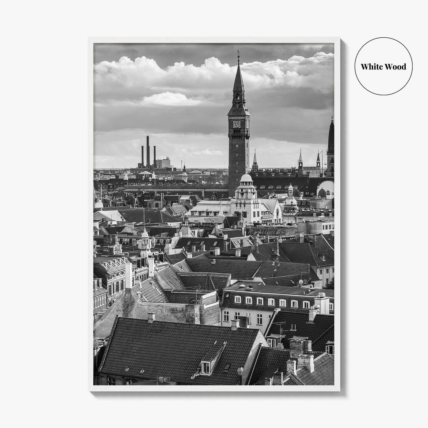 Copenhagen Black and White Fine Art Photo Print, Denmark, København Poster