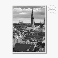 Copenhagen Black and White Fine Art Photo Print, Denmark, København Poster