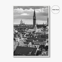 Copenhagen Black and White Fine Art Photo Print, Denmark, København Poster