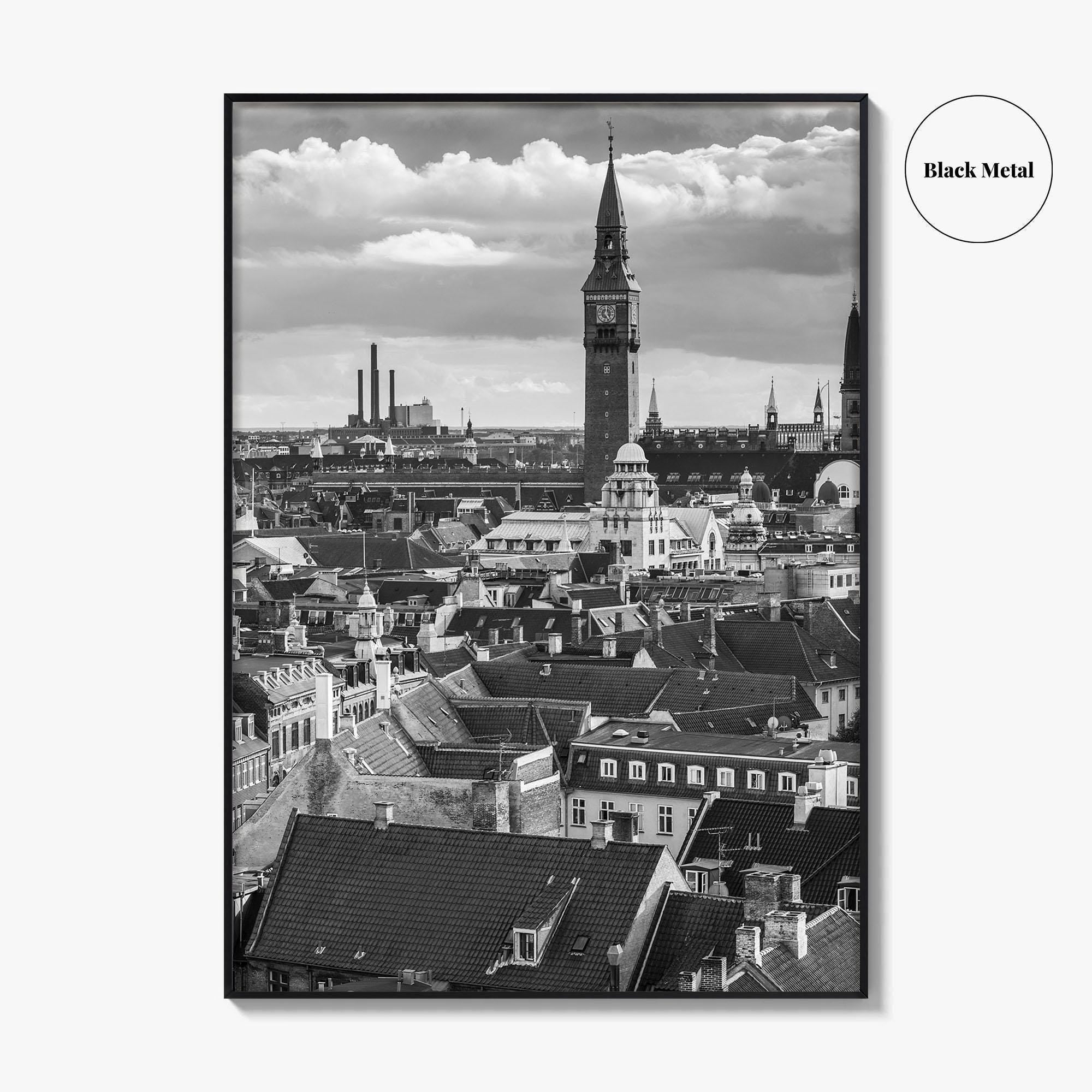 Copenhagen Black and White Fine Art Photo Print, Denmark, København Poster