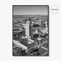 Lincoln Black and White Fine Art Photo Print, Nebraska USA Poster