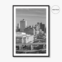 Memphis Skyline Black and White Fine Art Photo Print, Downtown, Tennessee USA Poster