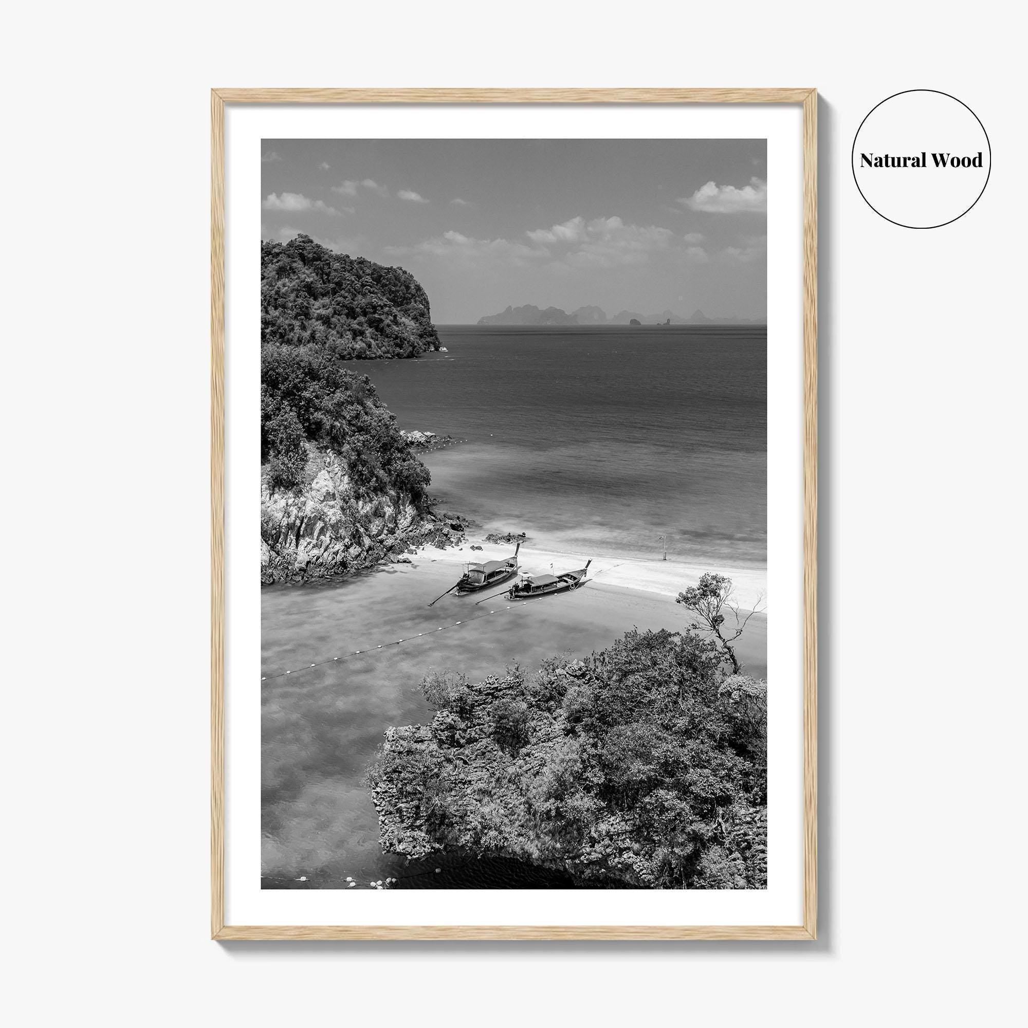 Ko Phak Bia Black and White Fine Art Photo Print, Andaman Sea, Krabi, Thailand