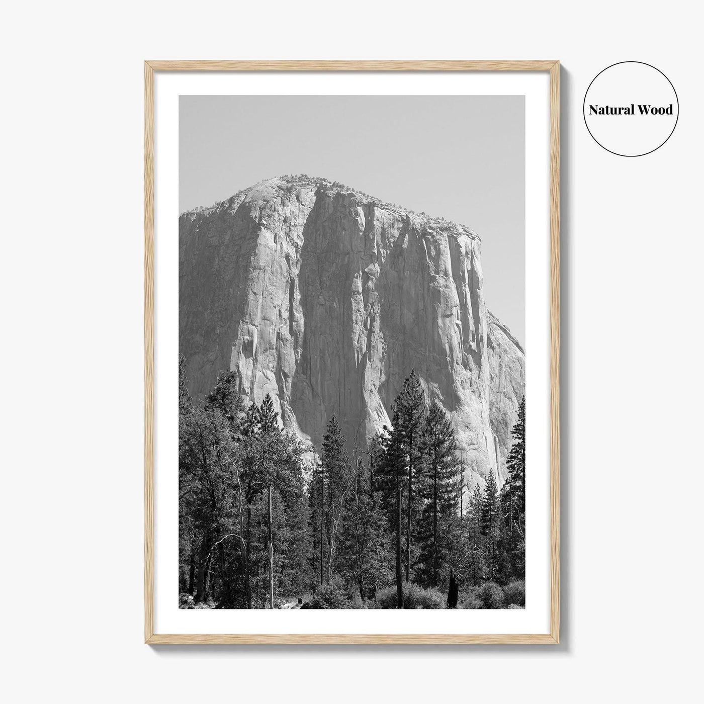Yosemite National Park Black and White Fine Art Photo Print, El Capitan, California Poster