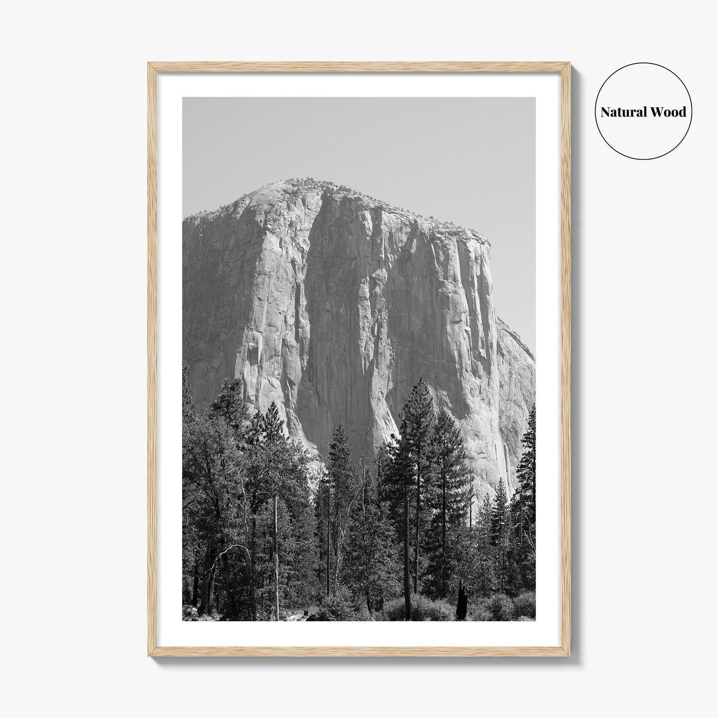 Yosemite National Park Black and White Fine Art Photo Print, El Capitan, California Poster