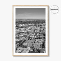 Fargo Black and White Fine Art Photo Print, North Dakota Poster