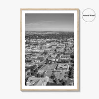 Fargo Black and White Fine Art Photo Print, North Dakota Poster