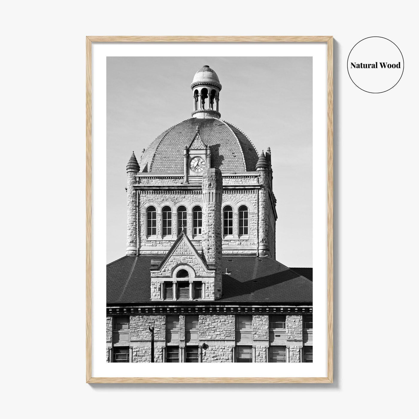 Lexington Kentucky Black and White Fine Art Photo Print, Historic Building, USA, Wall Poster